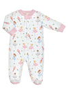 Pink Nutcracker Zipper Playsuit