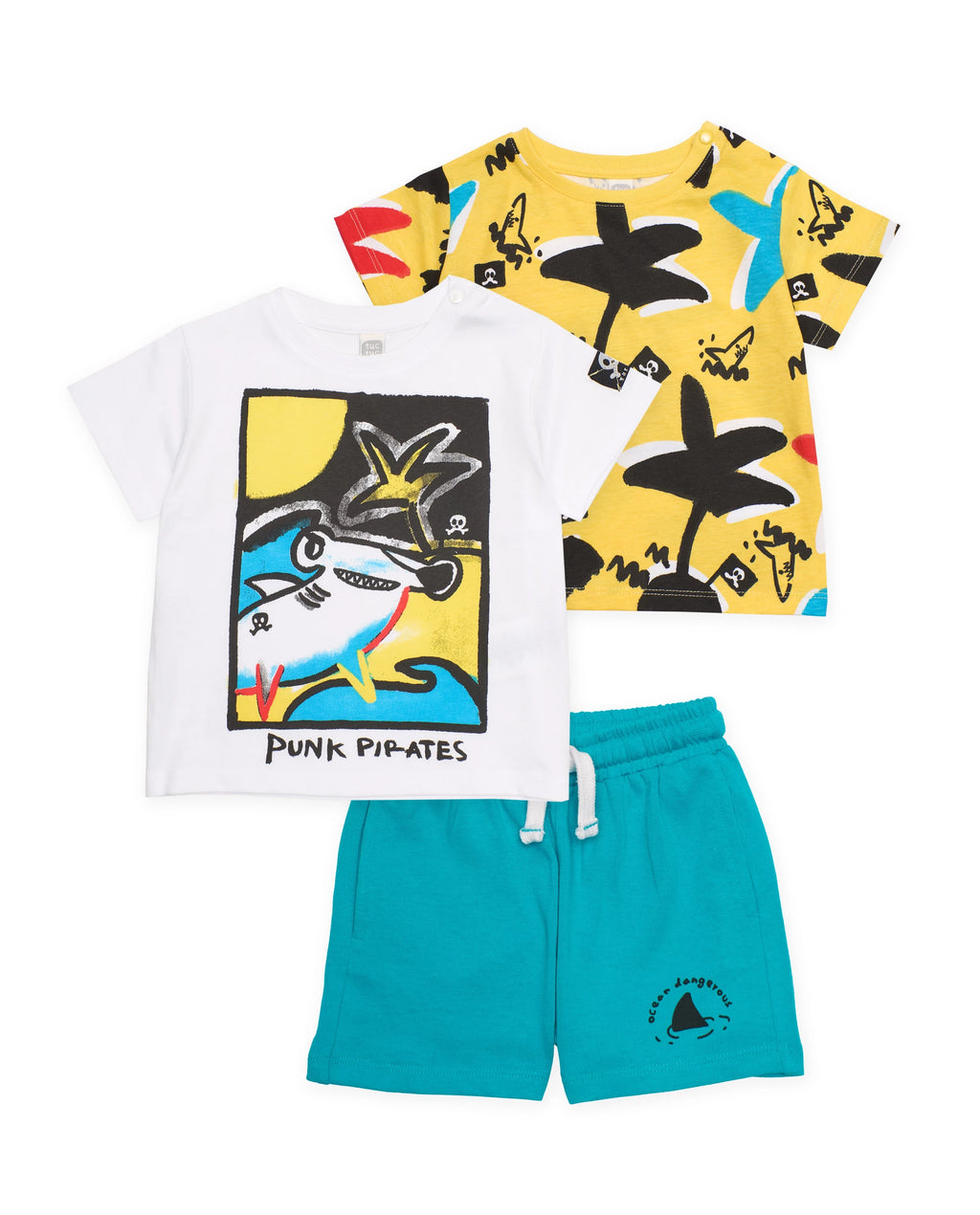 Punk Pirates 3 Piece Short Set