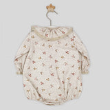 Delicate Beige Flower Romper