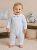 Warm Winter Blue Romper