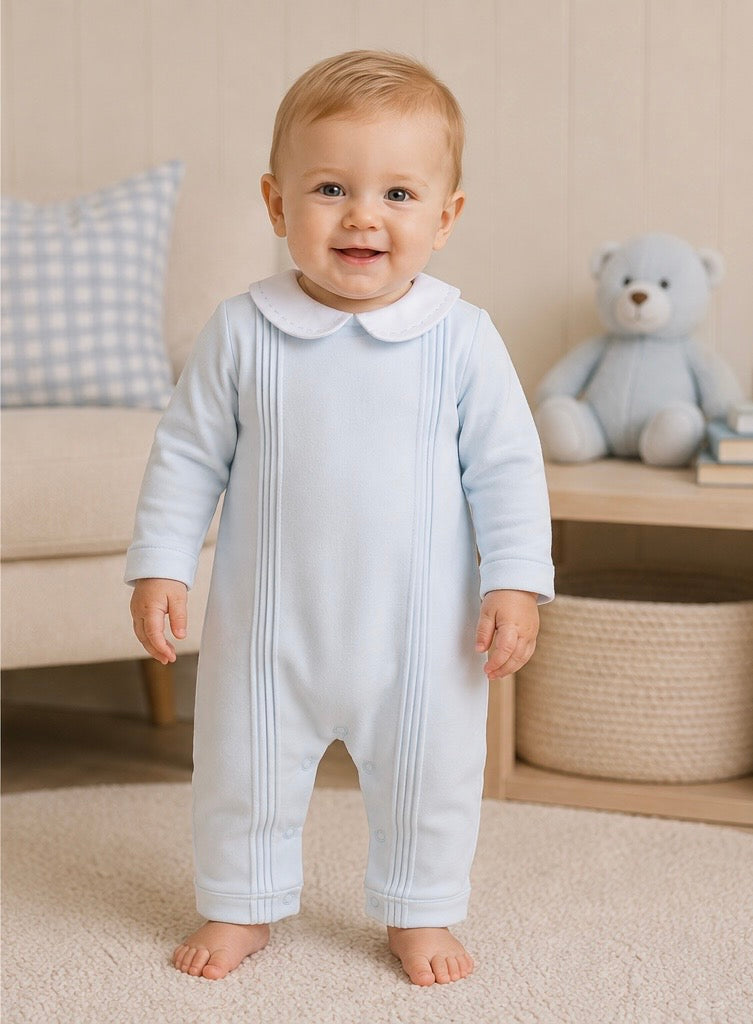 Warm Winter Blue Romper