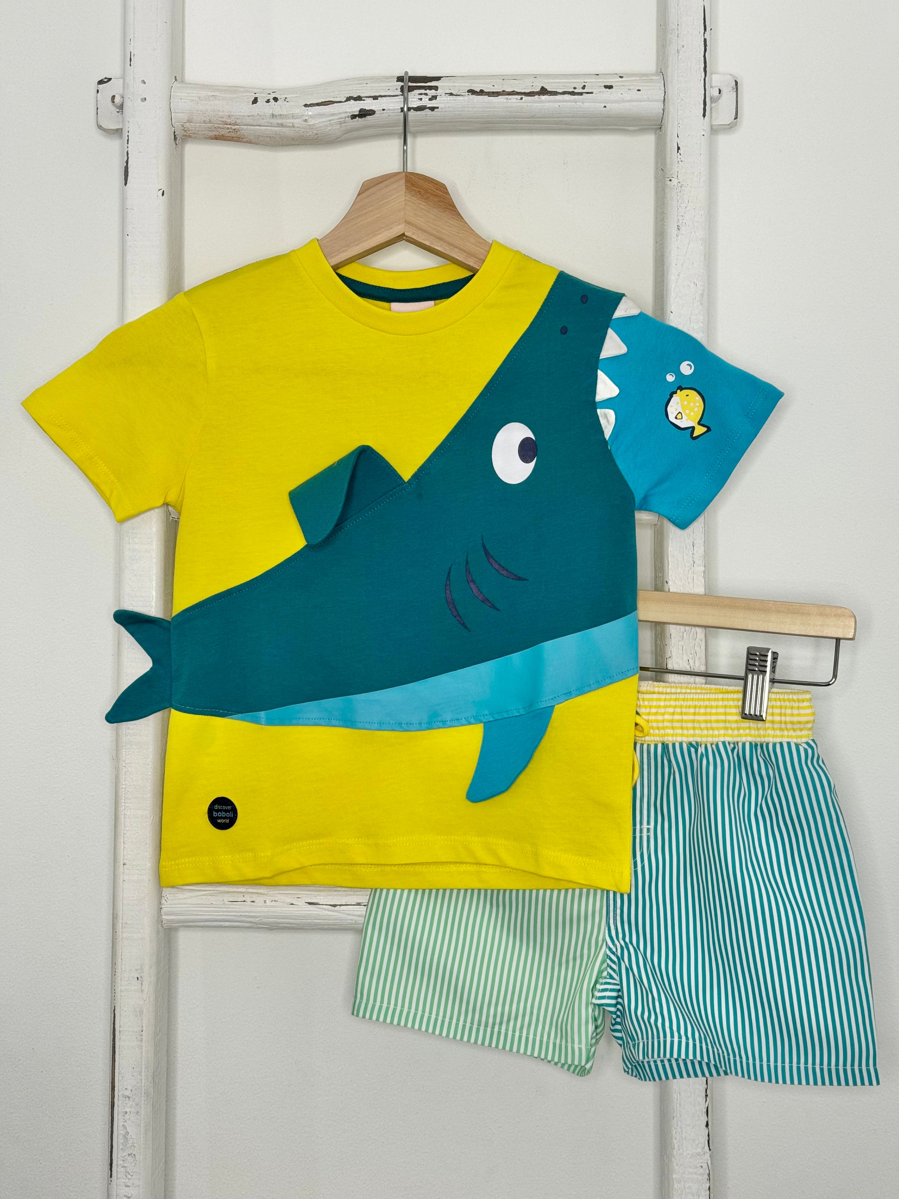 Shark Stripes Swim Set