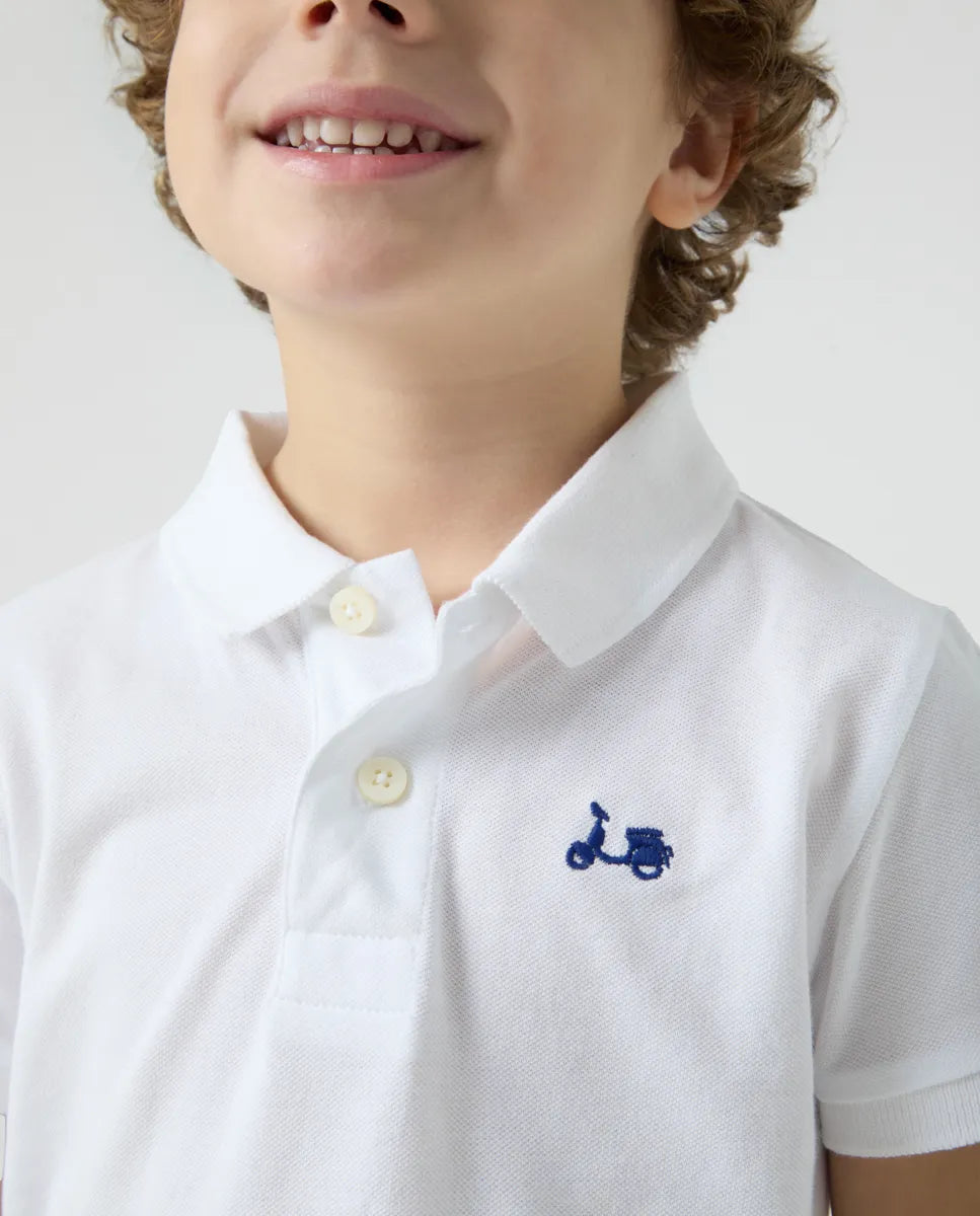 Classic White Polo