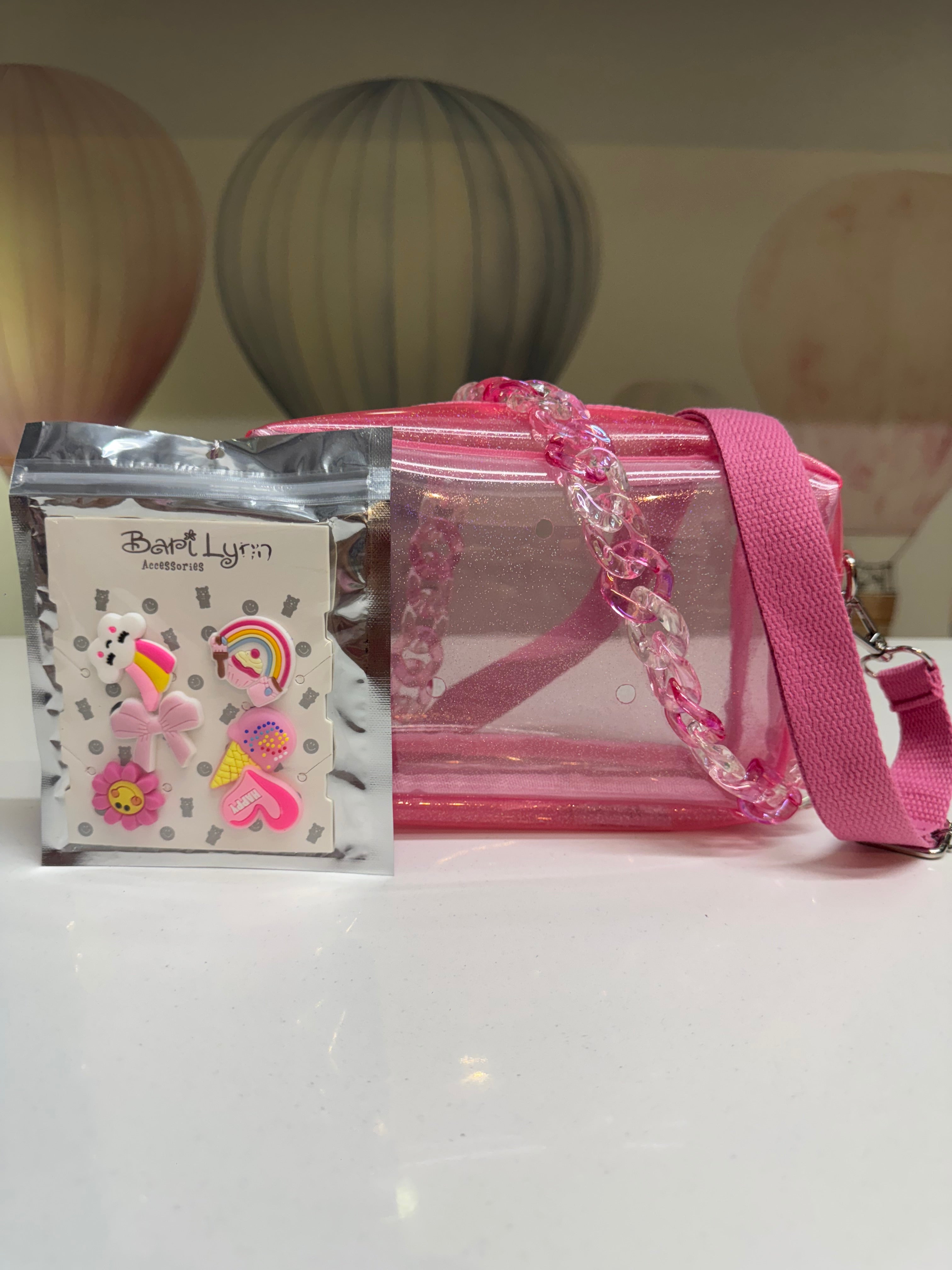 Pink Camera Charm Bag