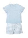 Blue Bus Gingham Set