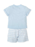 Blue Bus Gingham Set