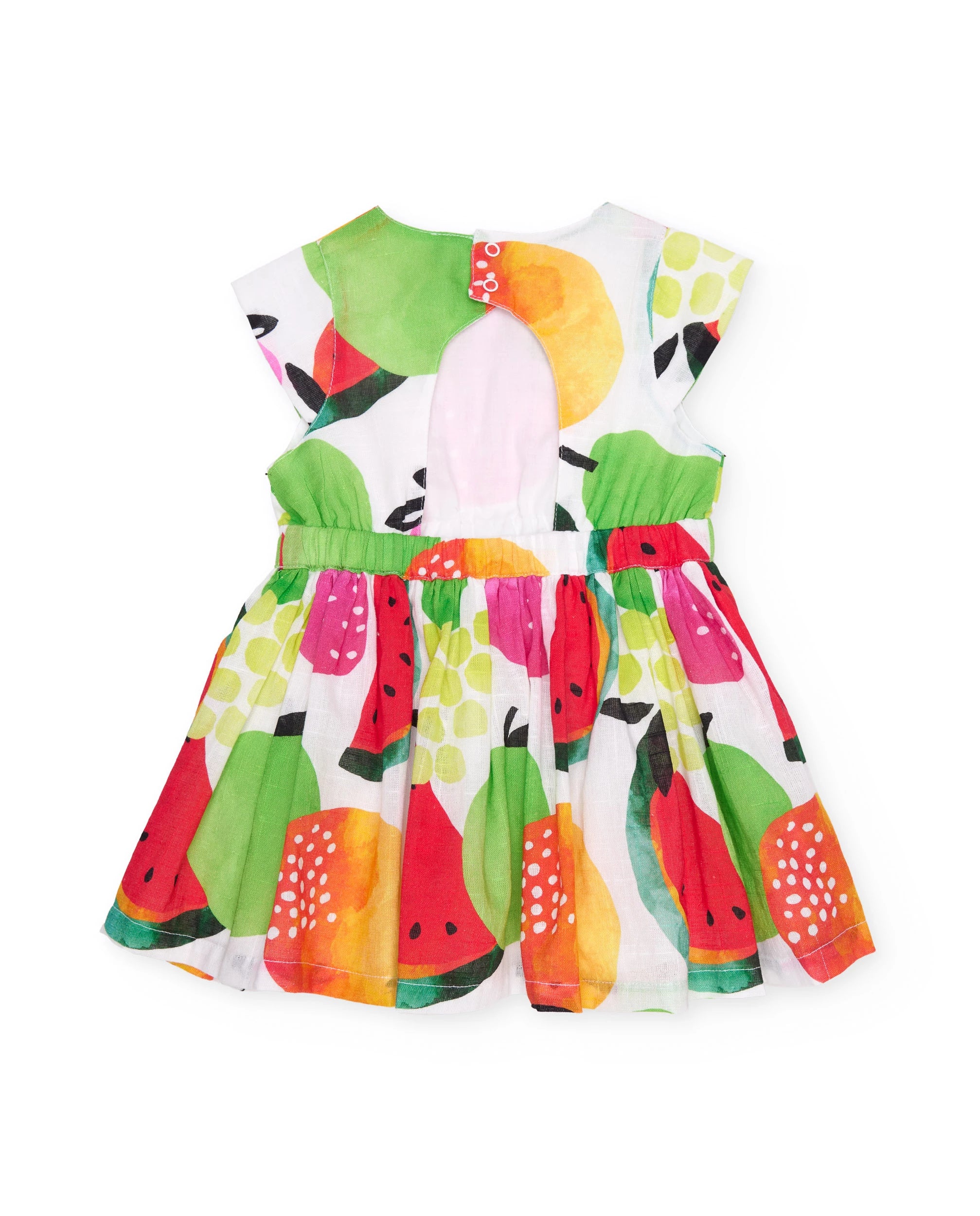 Woven Open Back Fruit Dress