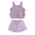 Lavender Sequin Short Set