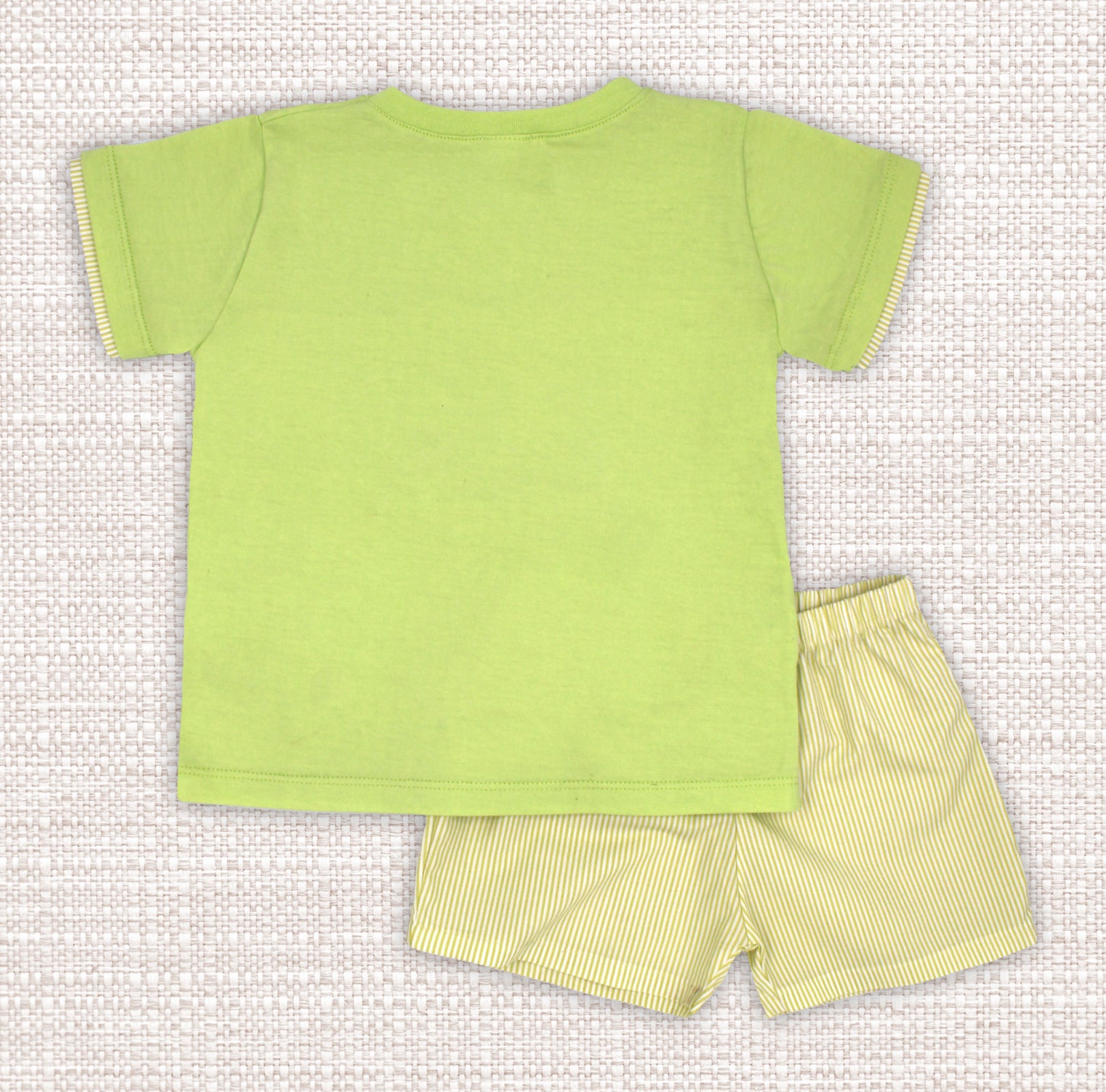 Green Stripe Boy Set
