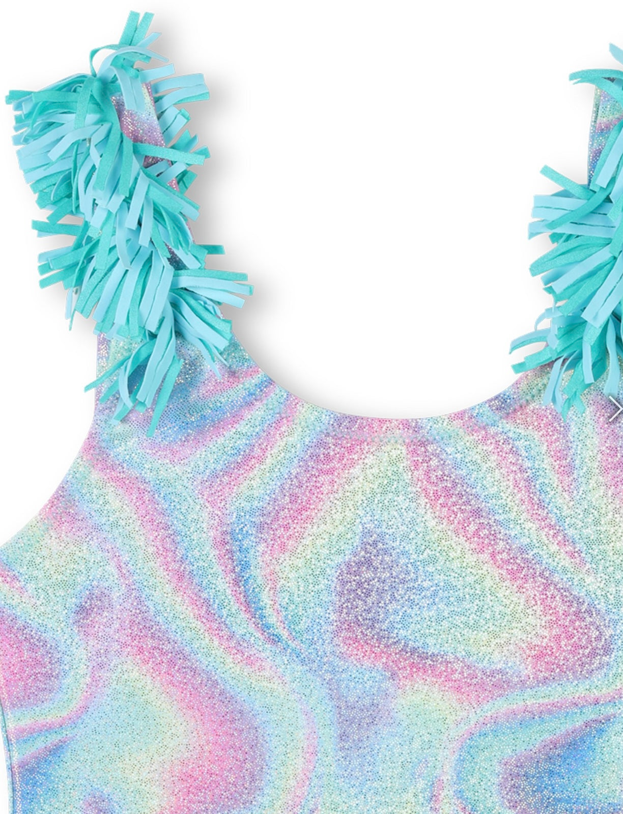 One Piece Multicolor Sparkly Swim