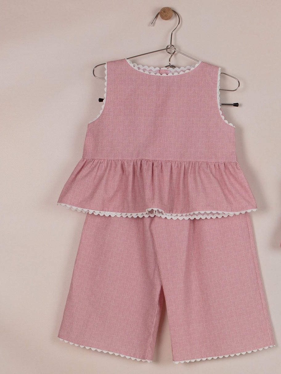 Small Vichy Pant Set