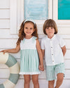 Turquoise Stripes Dress