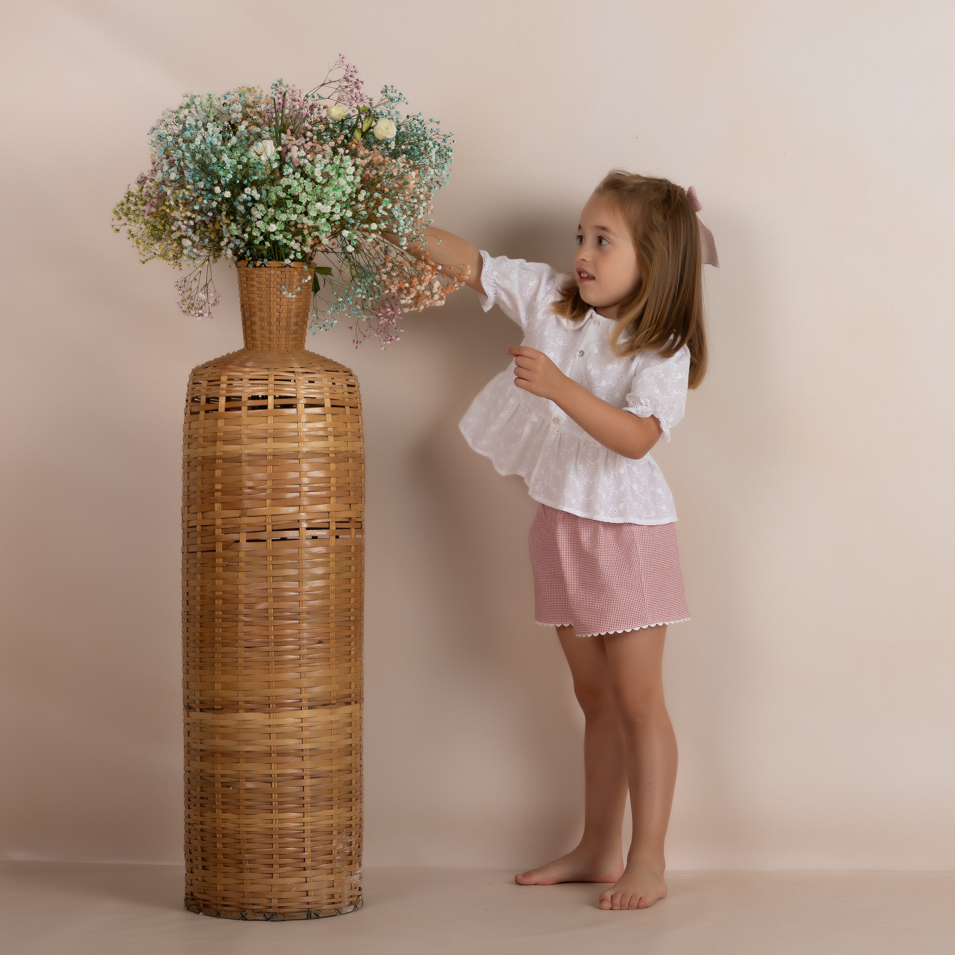 Eyelet & Vichy Short Set