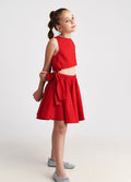 Cut Out Red Dress