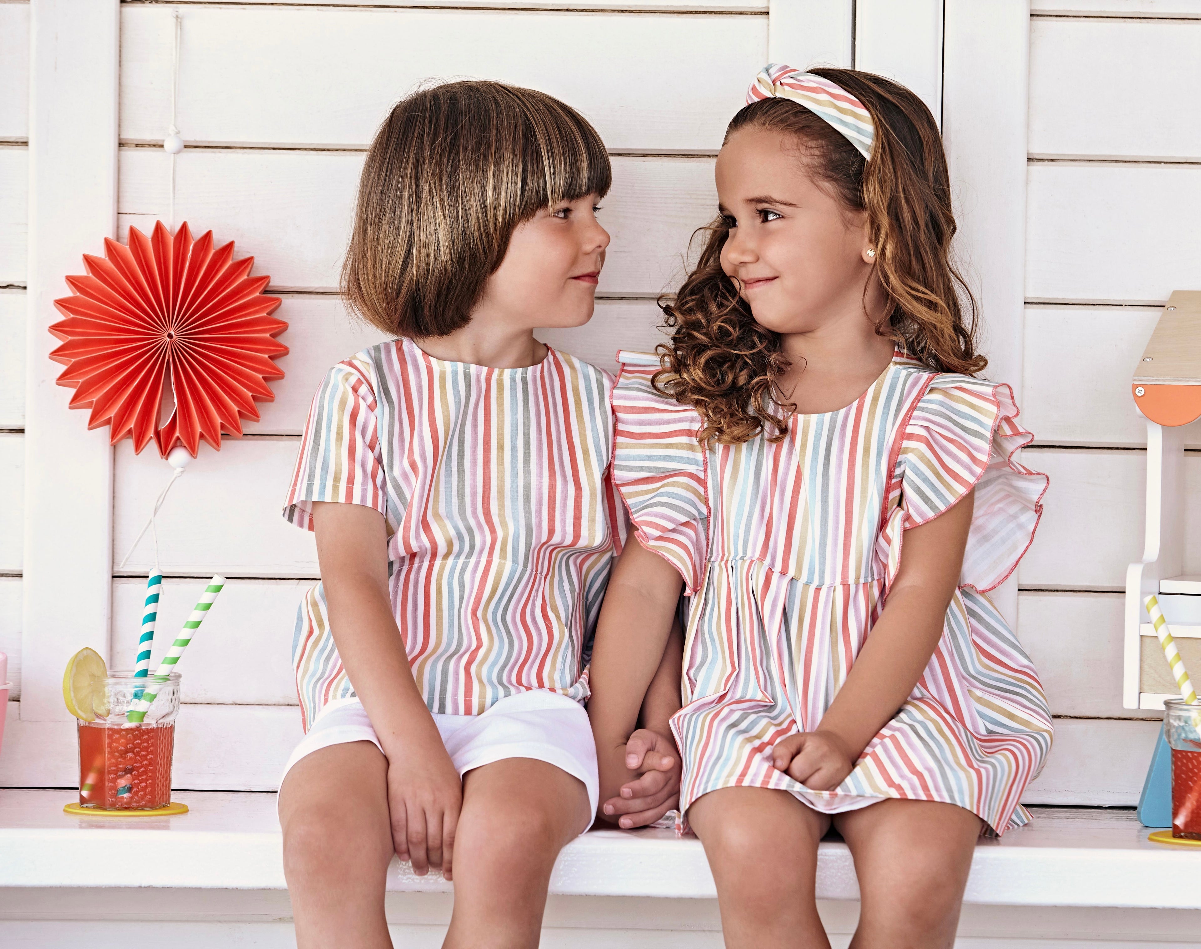 Multi Stripes Boy Set