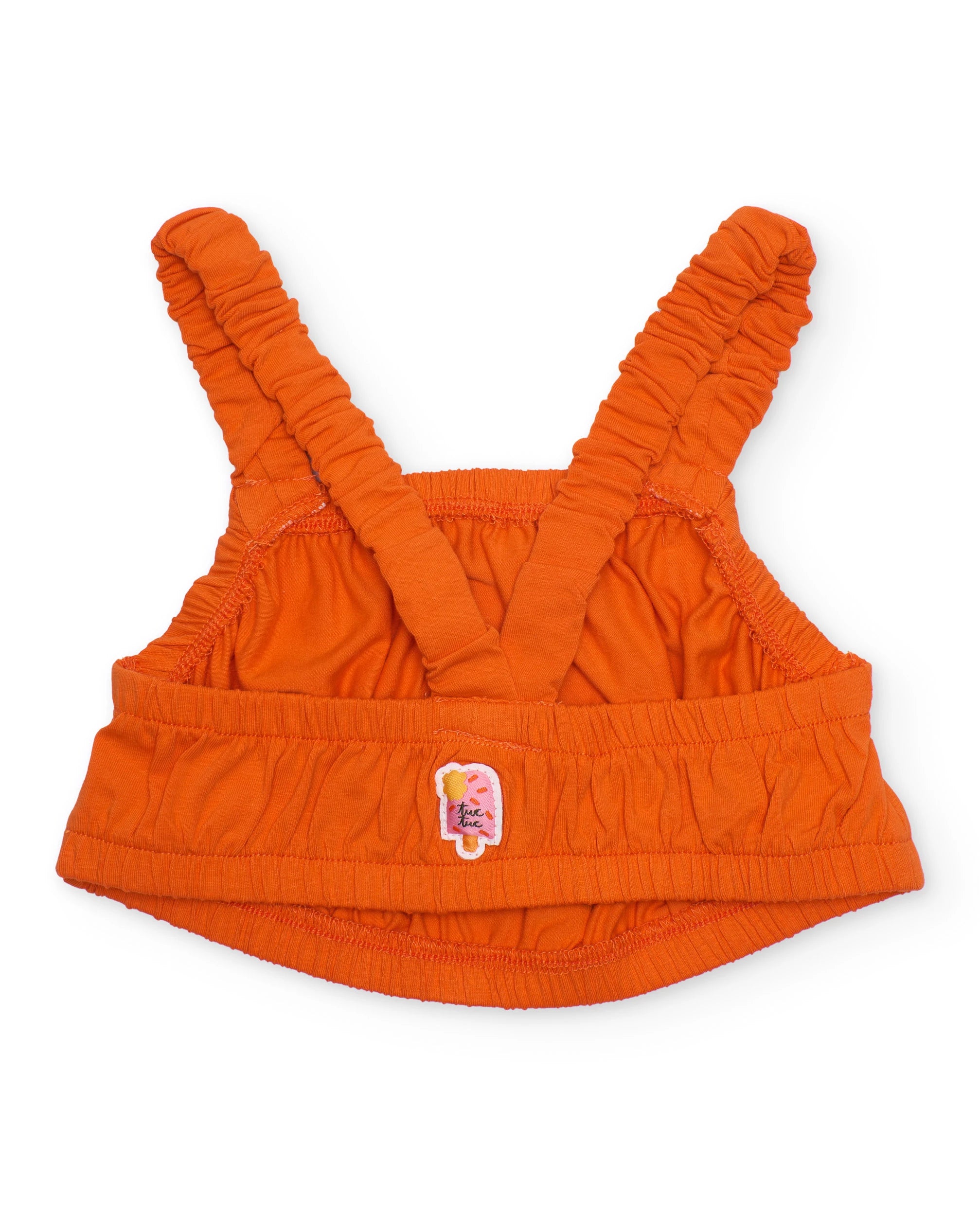 Orange Flower Skirt Set