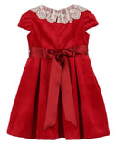 Velvety Red Girl Dress