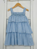 Vichy Blue Smock Dress