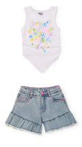 Pointed Top & Shorts