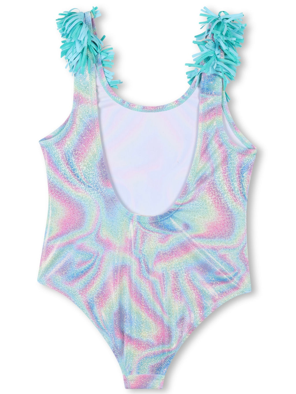 One Piece Multicolor Sparkly Swim