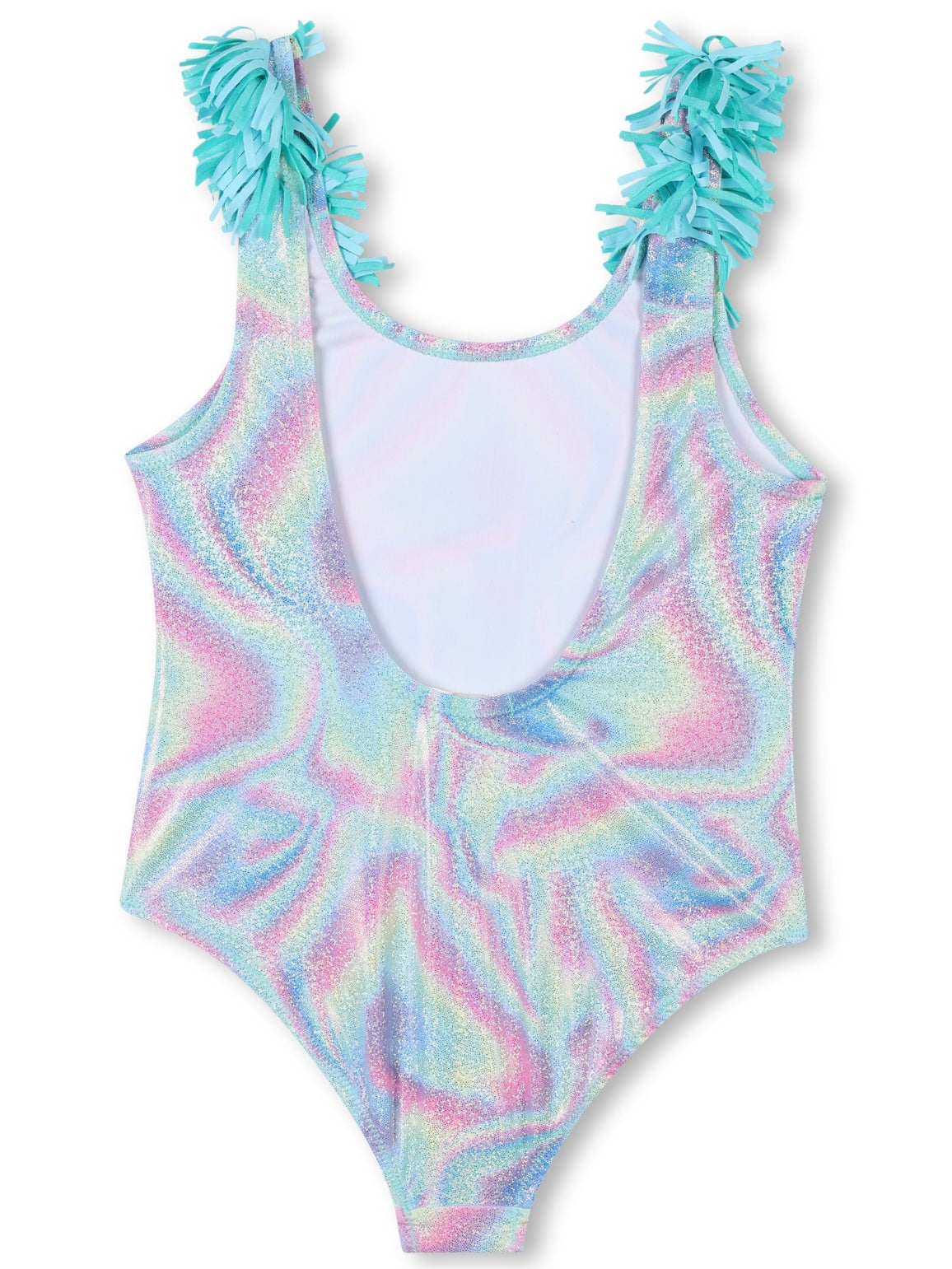 One Piece Multicolor Sparkly Swim