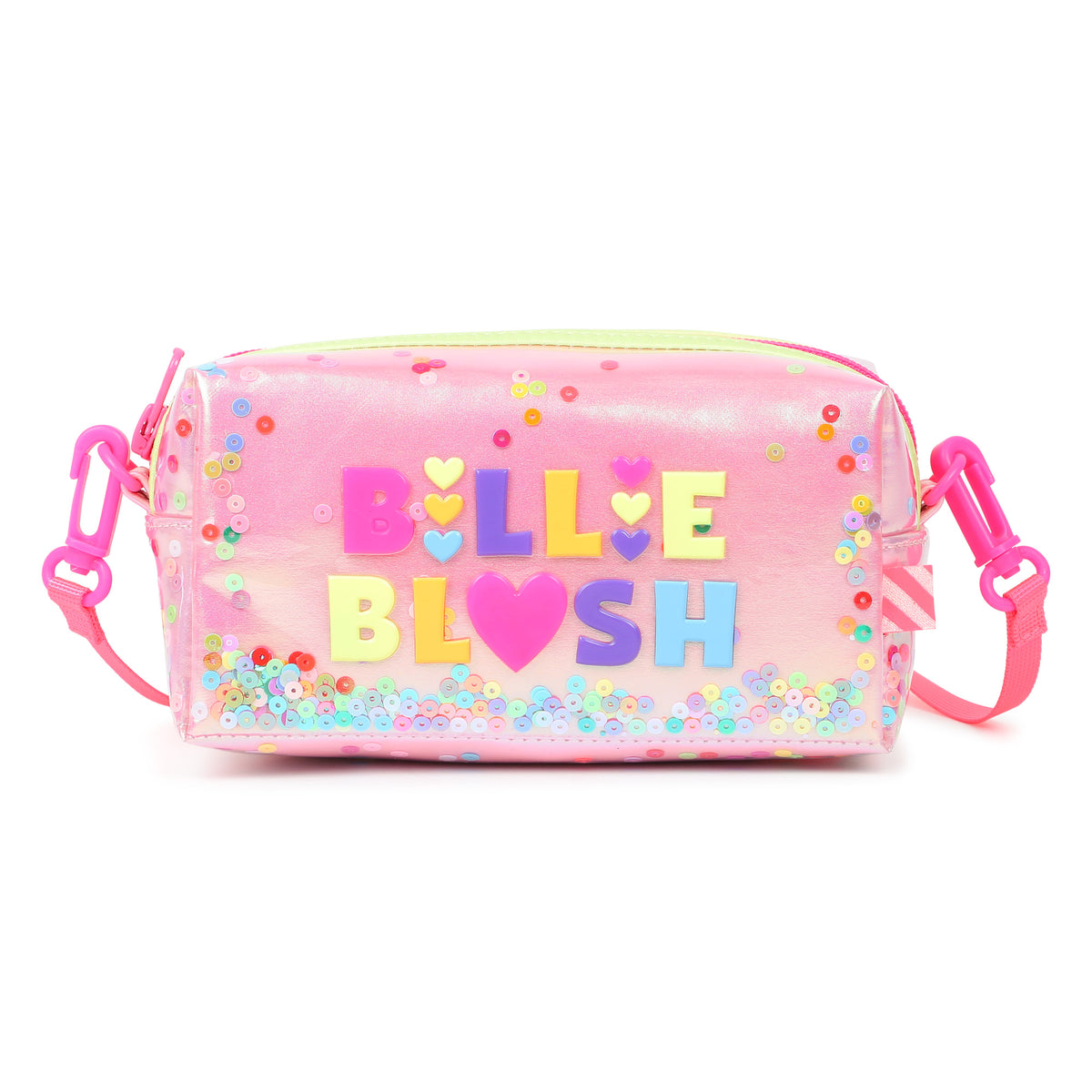 Sequin Neon Billie Blush Bag