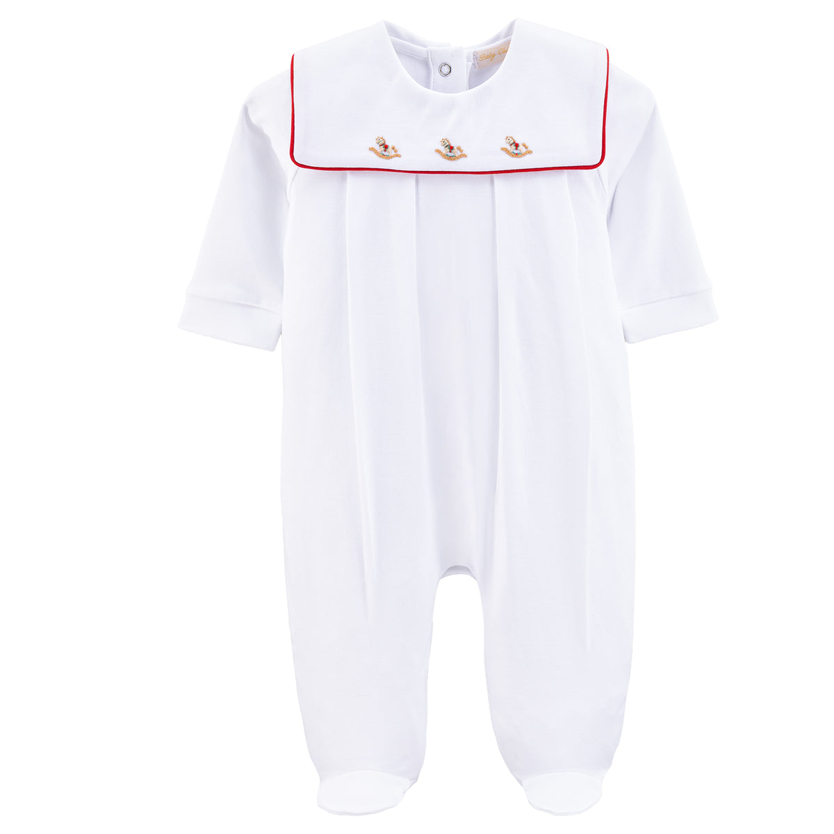 Christmas Rocking Horse Footie