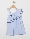 Stripes One Shoulder Dress