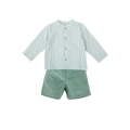 Sage Stripes Short Set