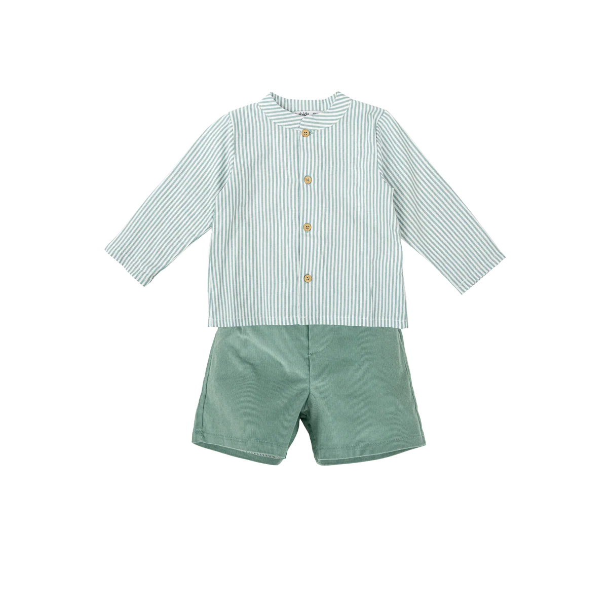 Sage Stripes Short Set