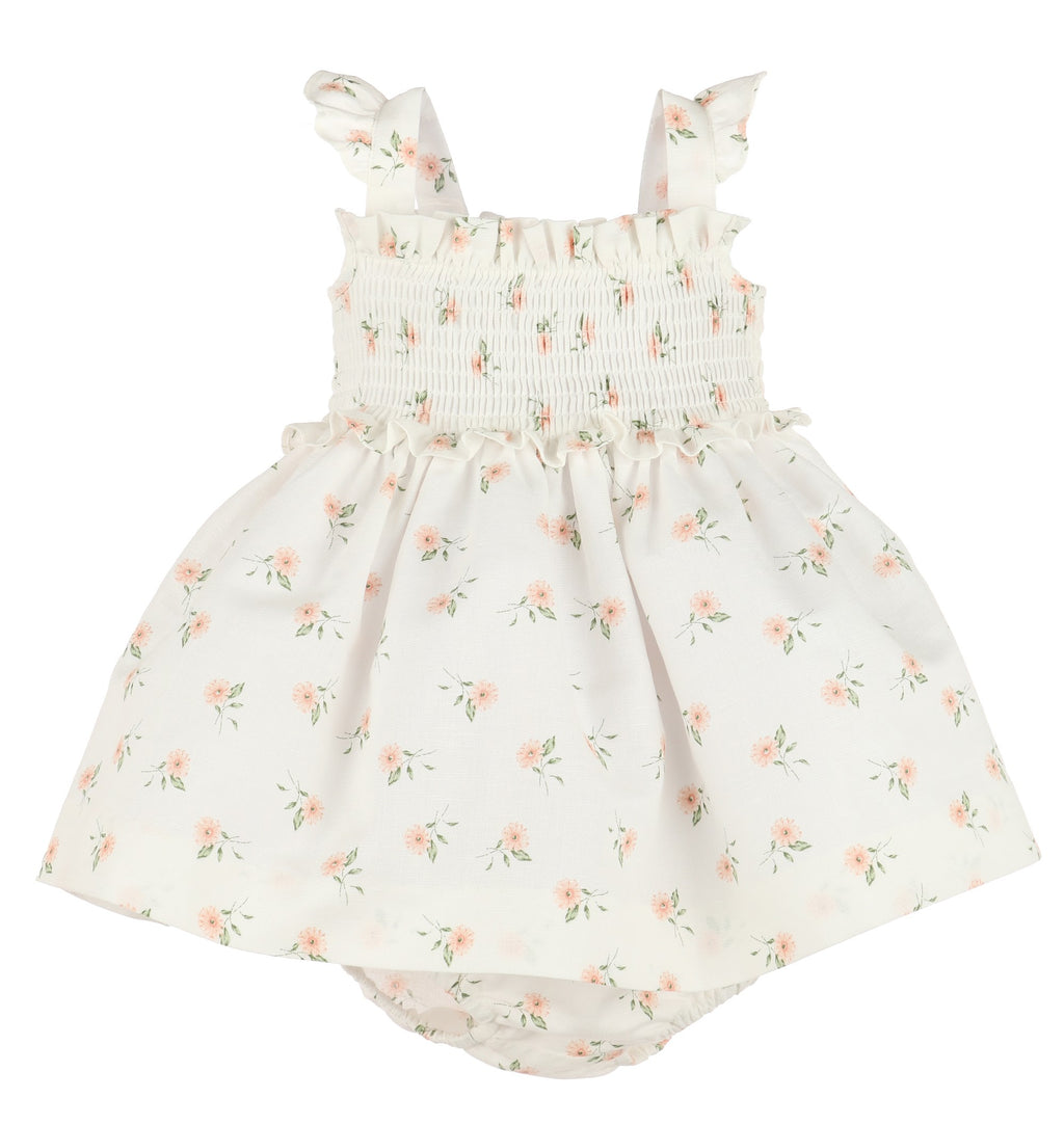Peach Flower Dress