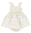 Peach Flower Dress