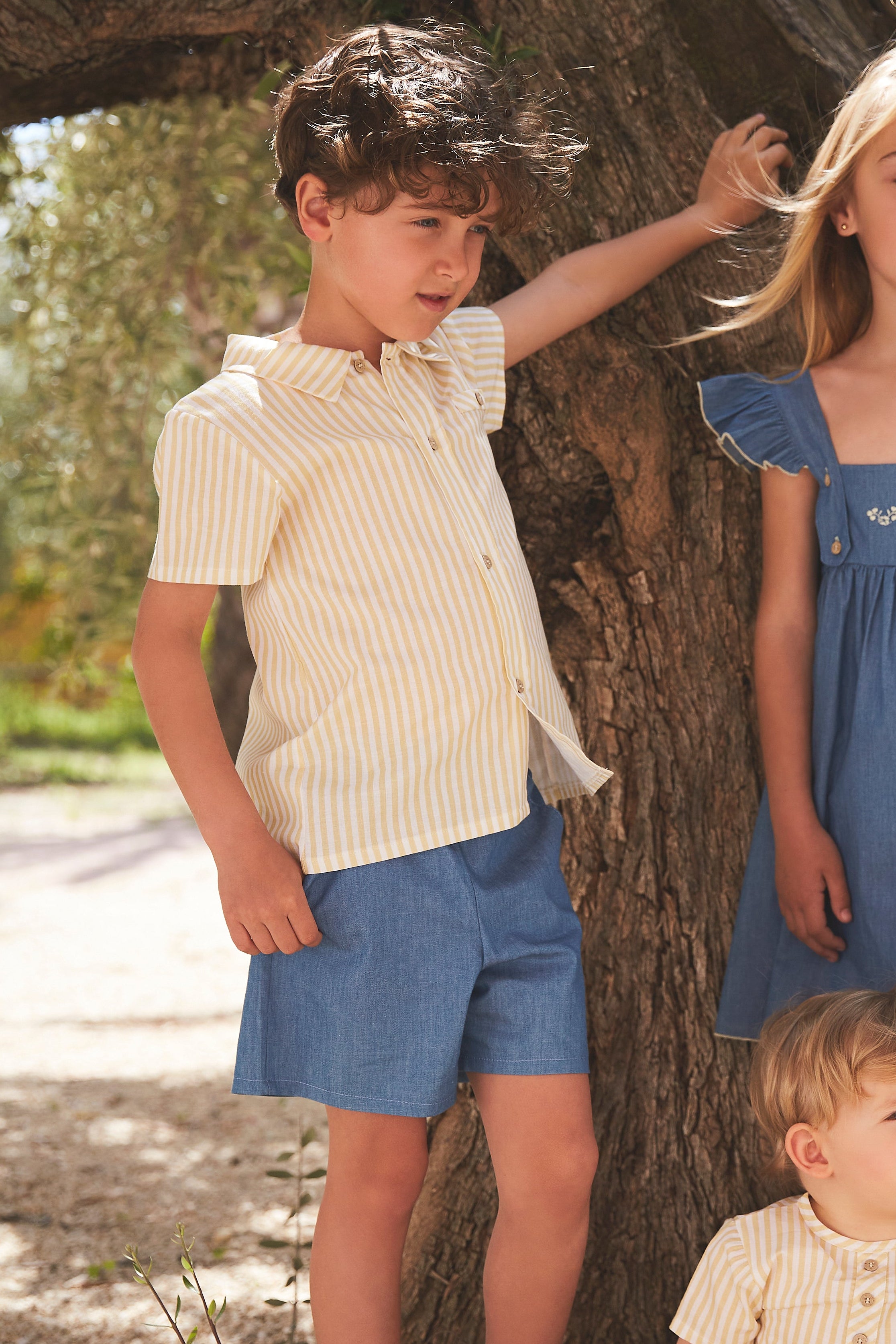 Mustard & Denim Short Set