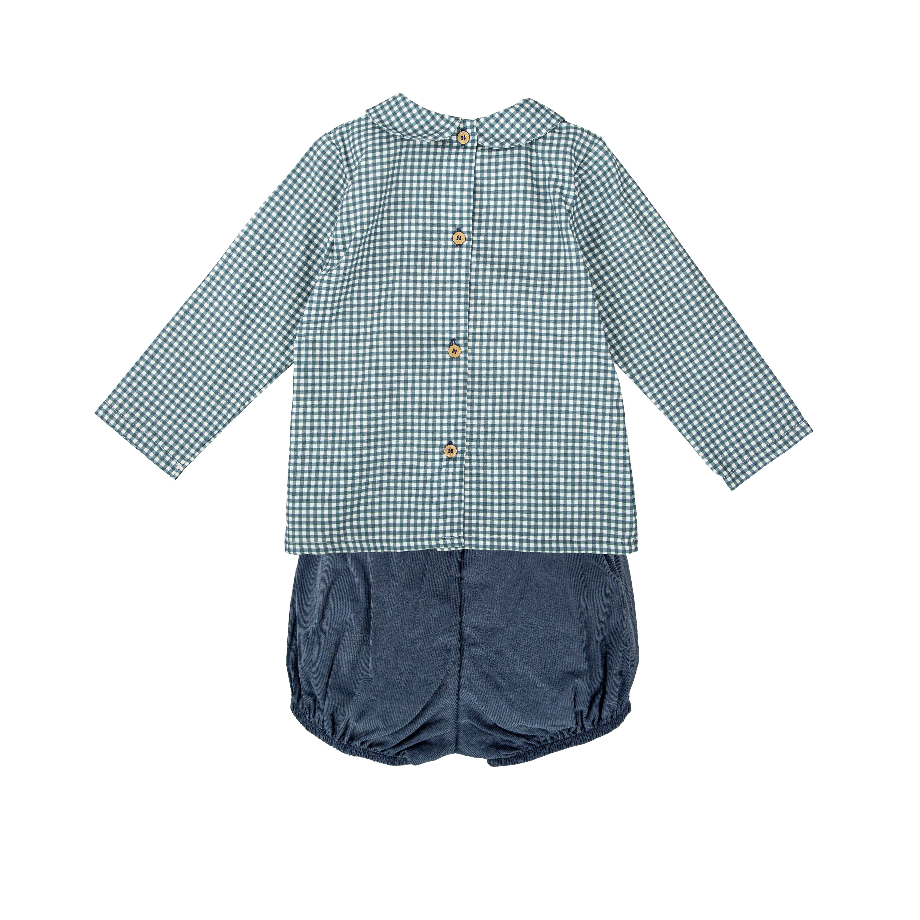 Blue Vichy Bubble Short