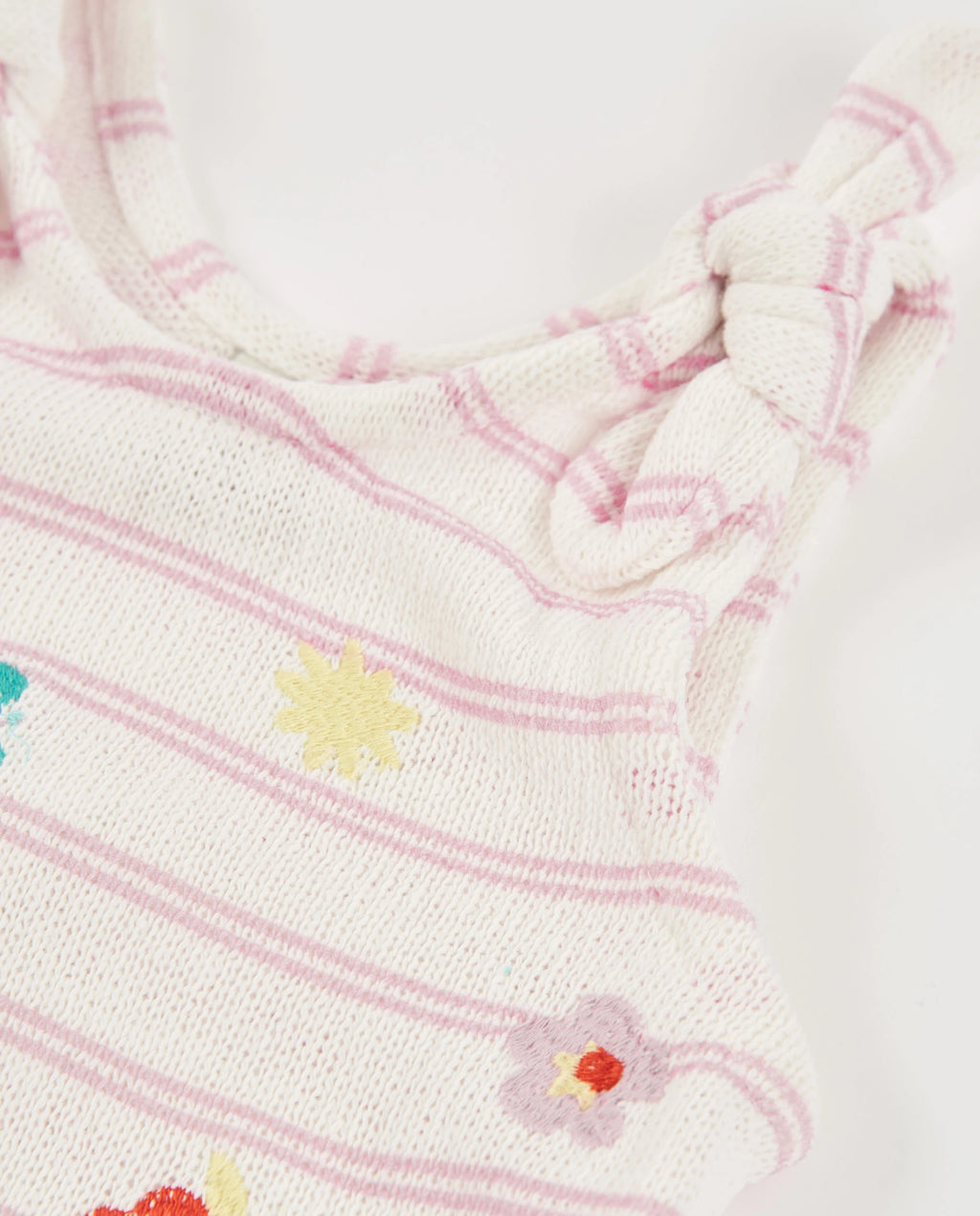 Knitted Flower Short Set