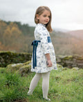 Toile Blue Print Girl Dress