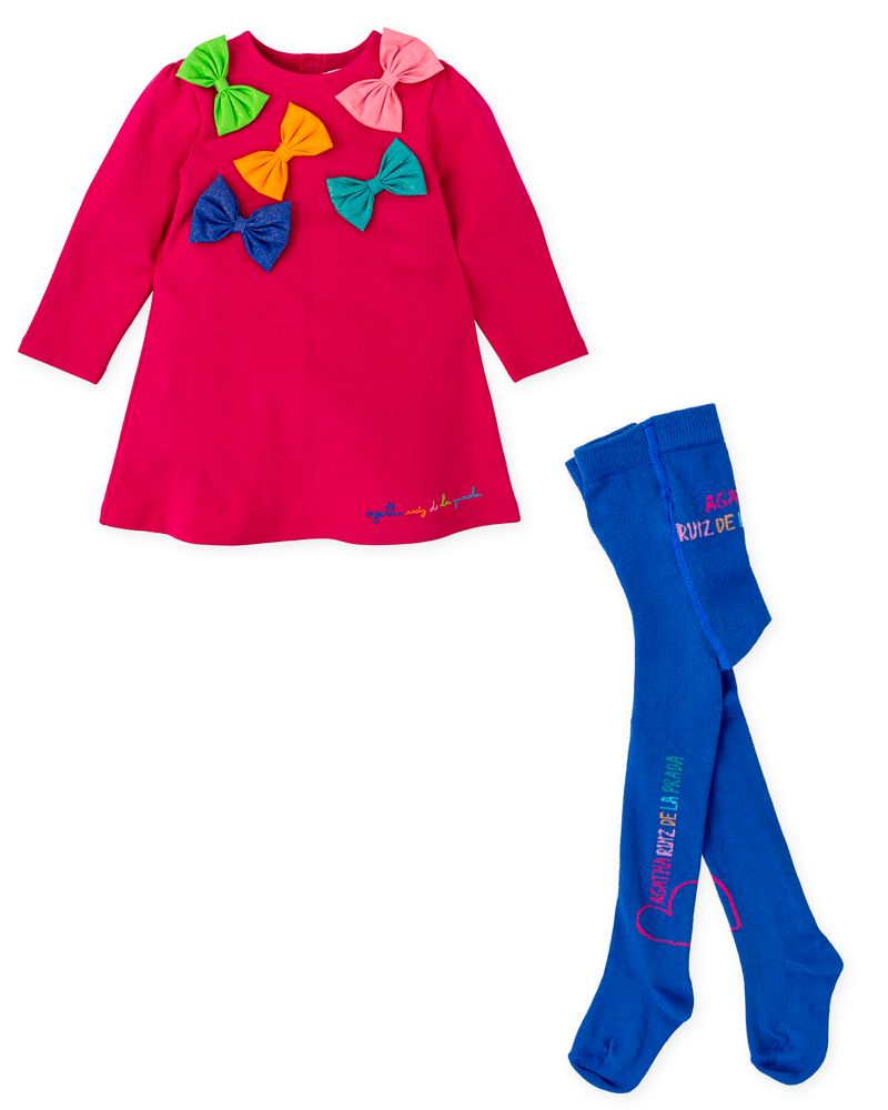Multicolor Bow Dress