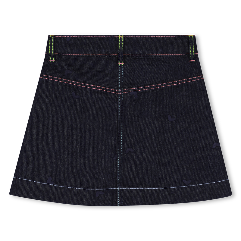 Post it Heart Embroidery Skirt Set