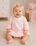 Winter Pink Scalloped Collar