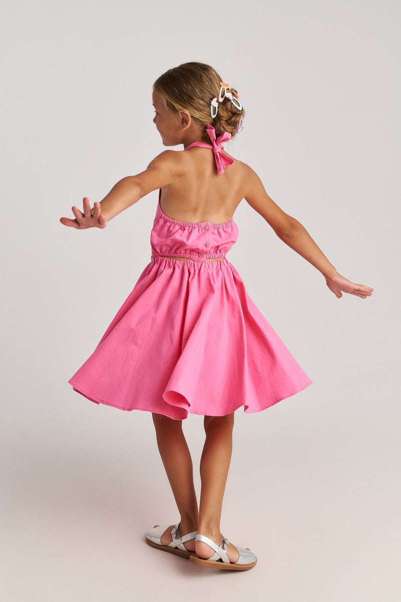 Pink Cut-Out Dress