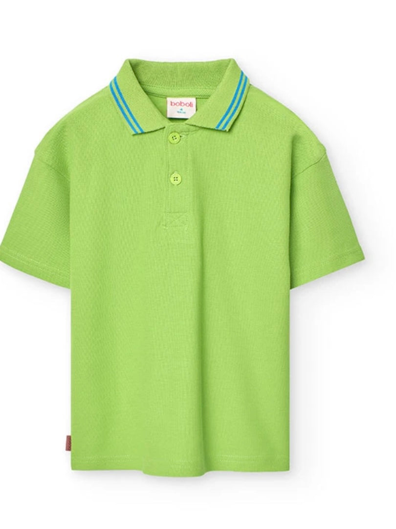 Green Button Up
