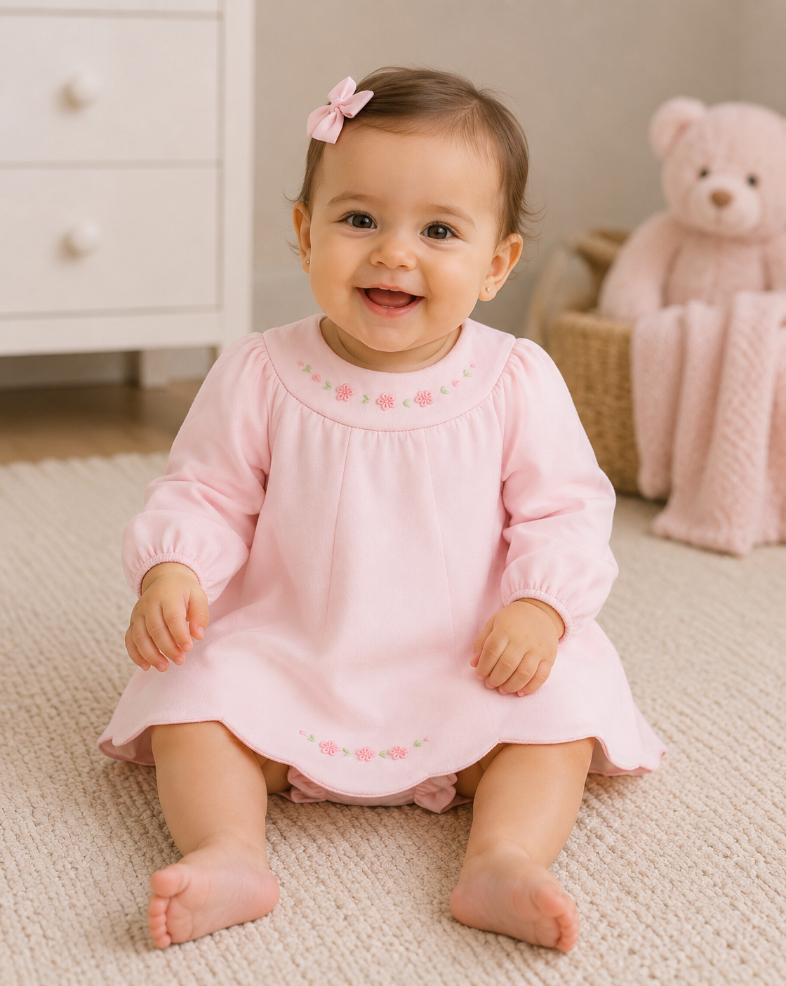 Warm Winter Roses Dress