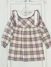 Cream Plaid Girl Dress