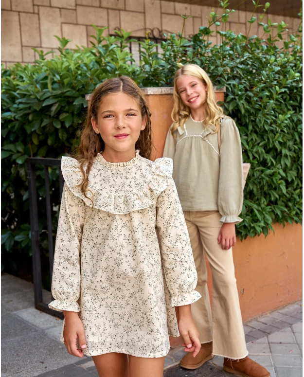 Linen Ivory Garden Dress