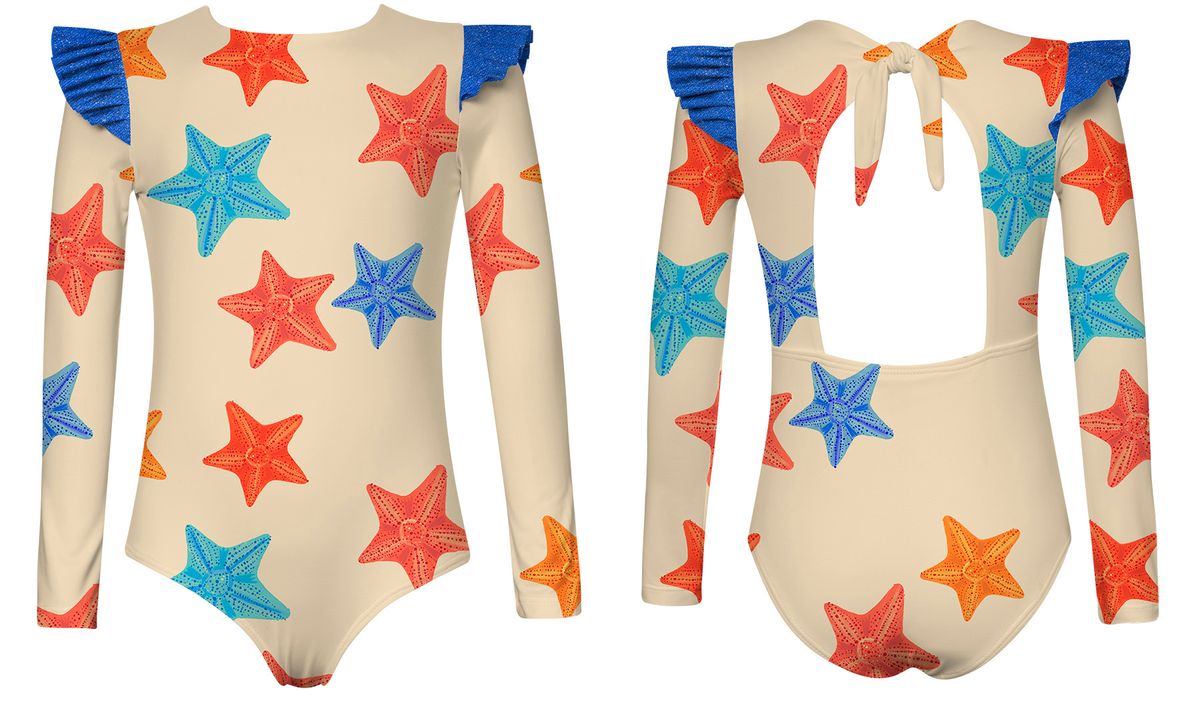 Starfish Wings Long Sleeve One Piece