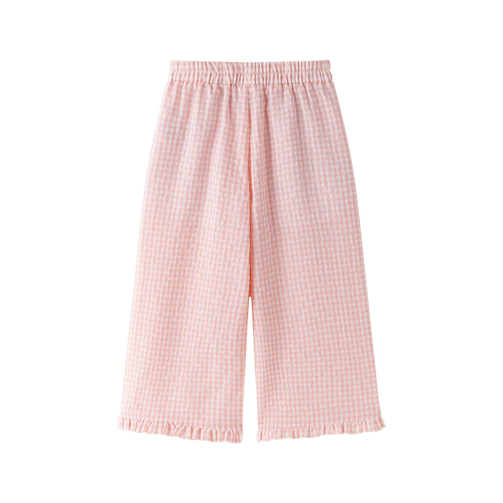 Coral Vichy Pant Set