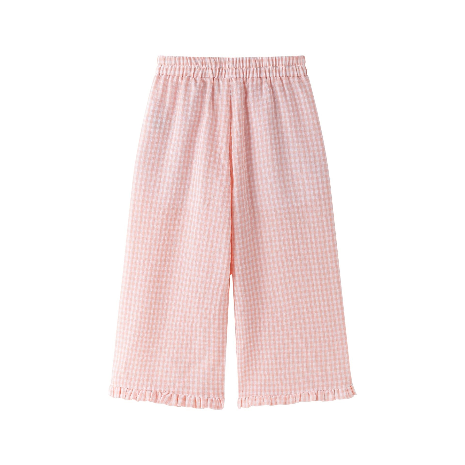 Coral Vichy Pant Set