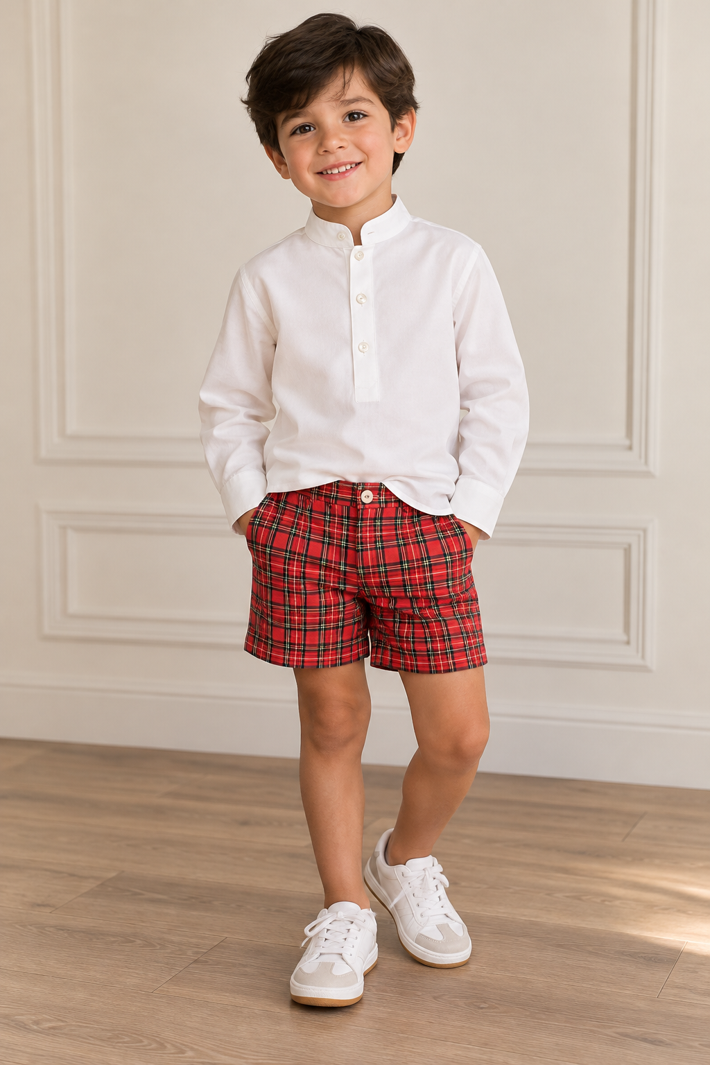 Classic Plaid Short Set