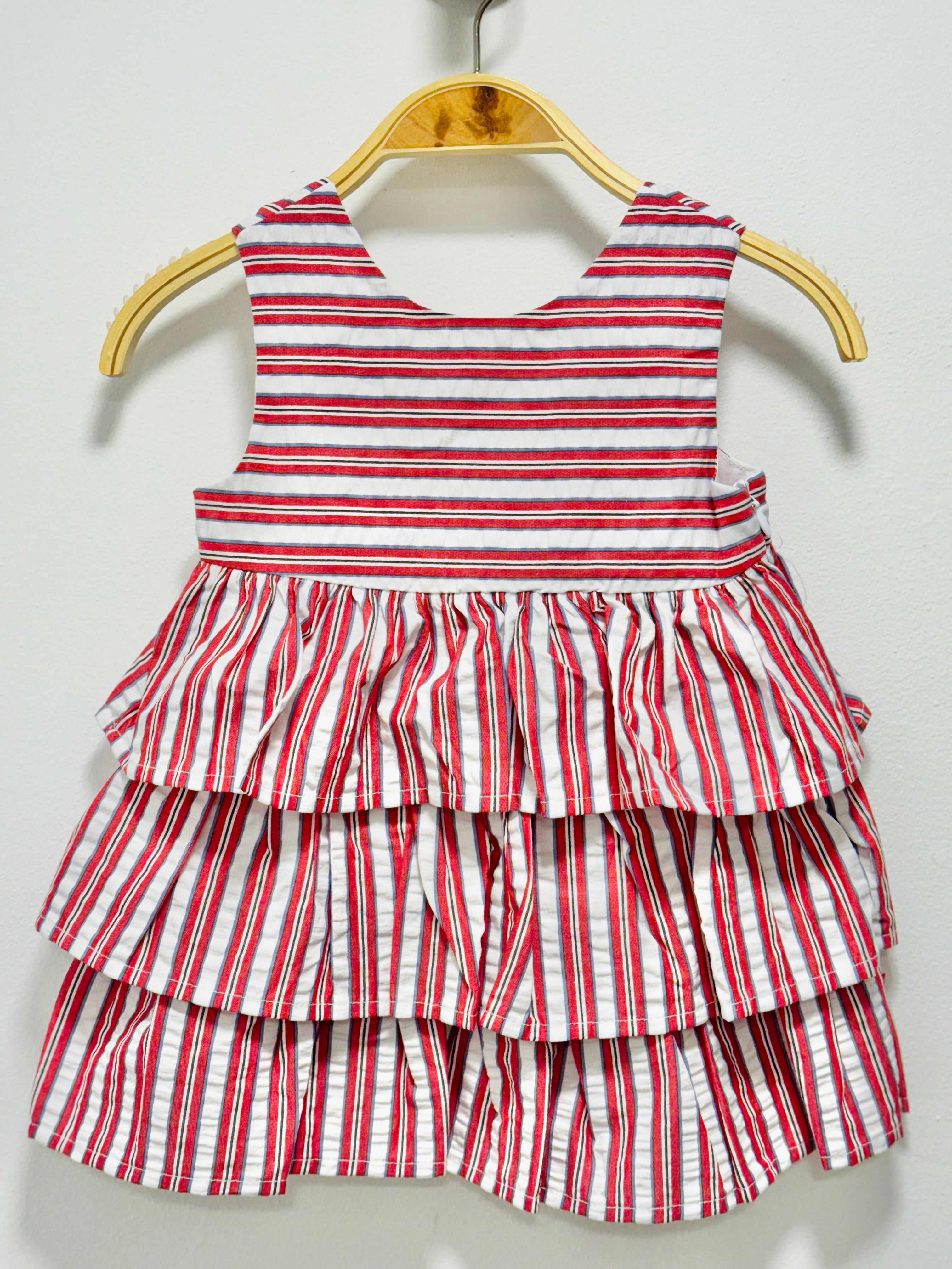 Red Striped Dress