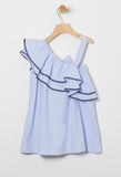 Stripes One Shoulder Dress